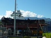 Remorkér Sterne v suchém doku