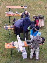 Všichni obdivují USS Texas.