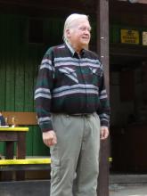 Zdeněk Tomášek na jedné z mnoha jabloneckých soutěží coby pořadatel