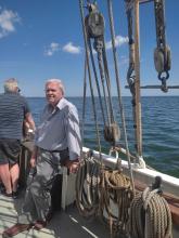 Zdeněk Tomášek na moři