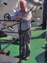 Zdeněk Tomášek na lodi