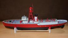 Hotový model majákové lodi